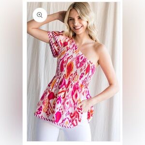 🌸 #1522-22.  Smocked top